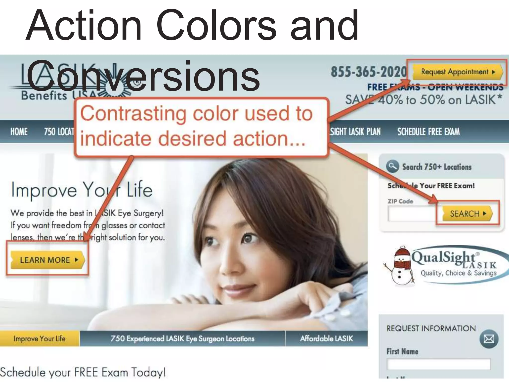 Action Colors and
Conversions
 