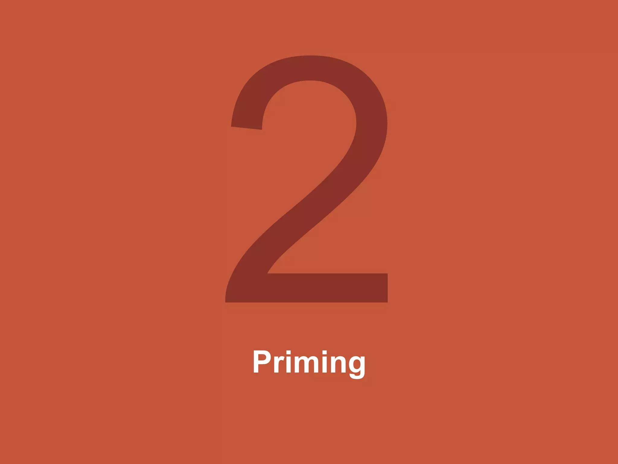 Priming
 