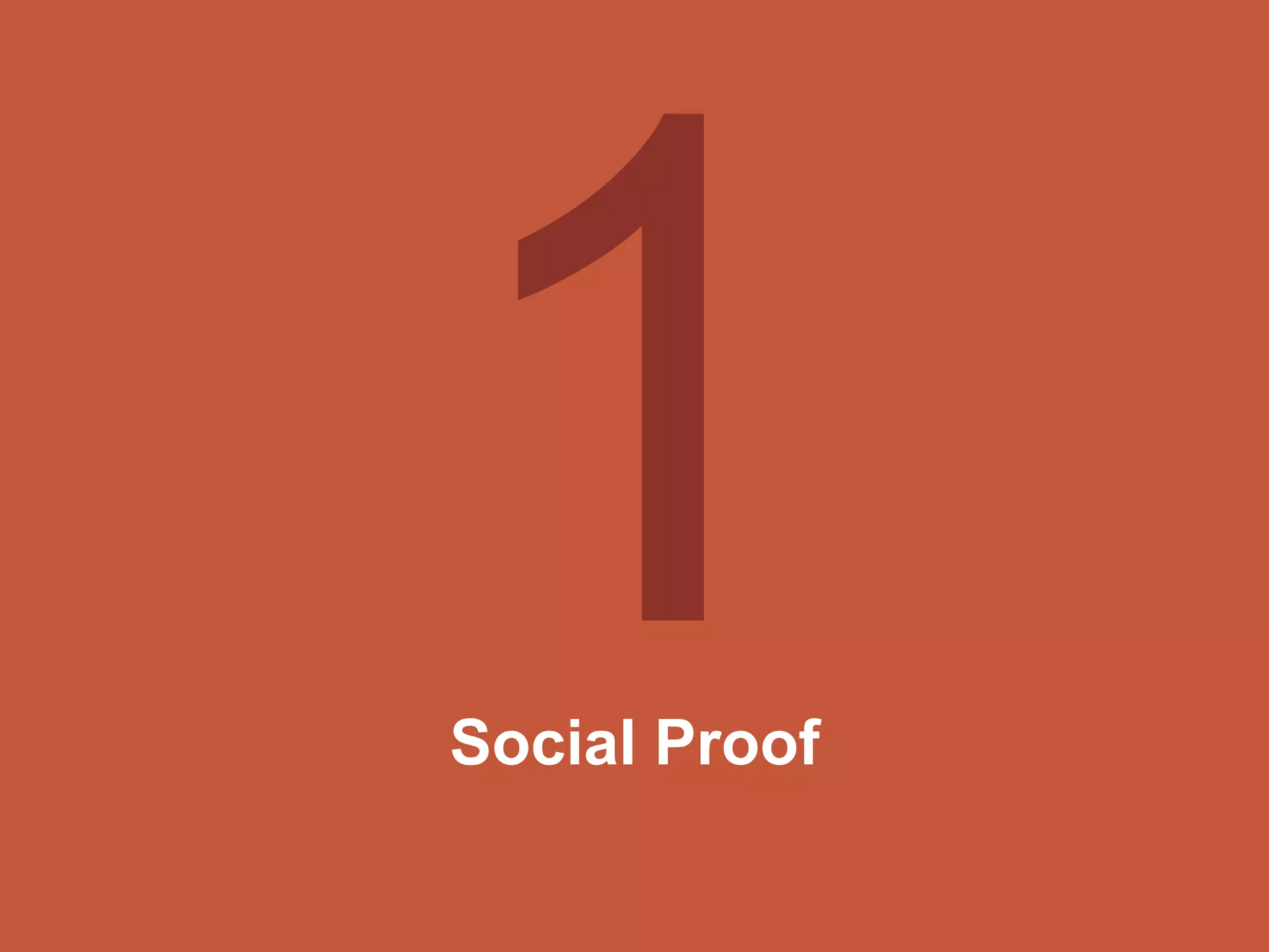 Social Proof
 