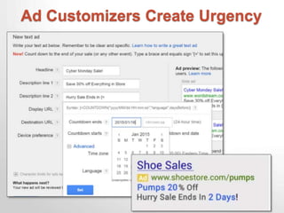 Ad Customizers Create Urgency
 