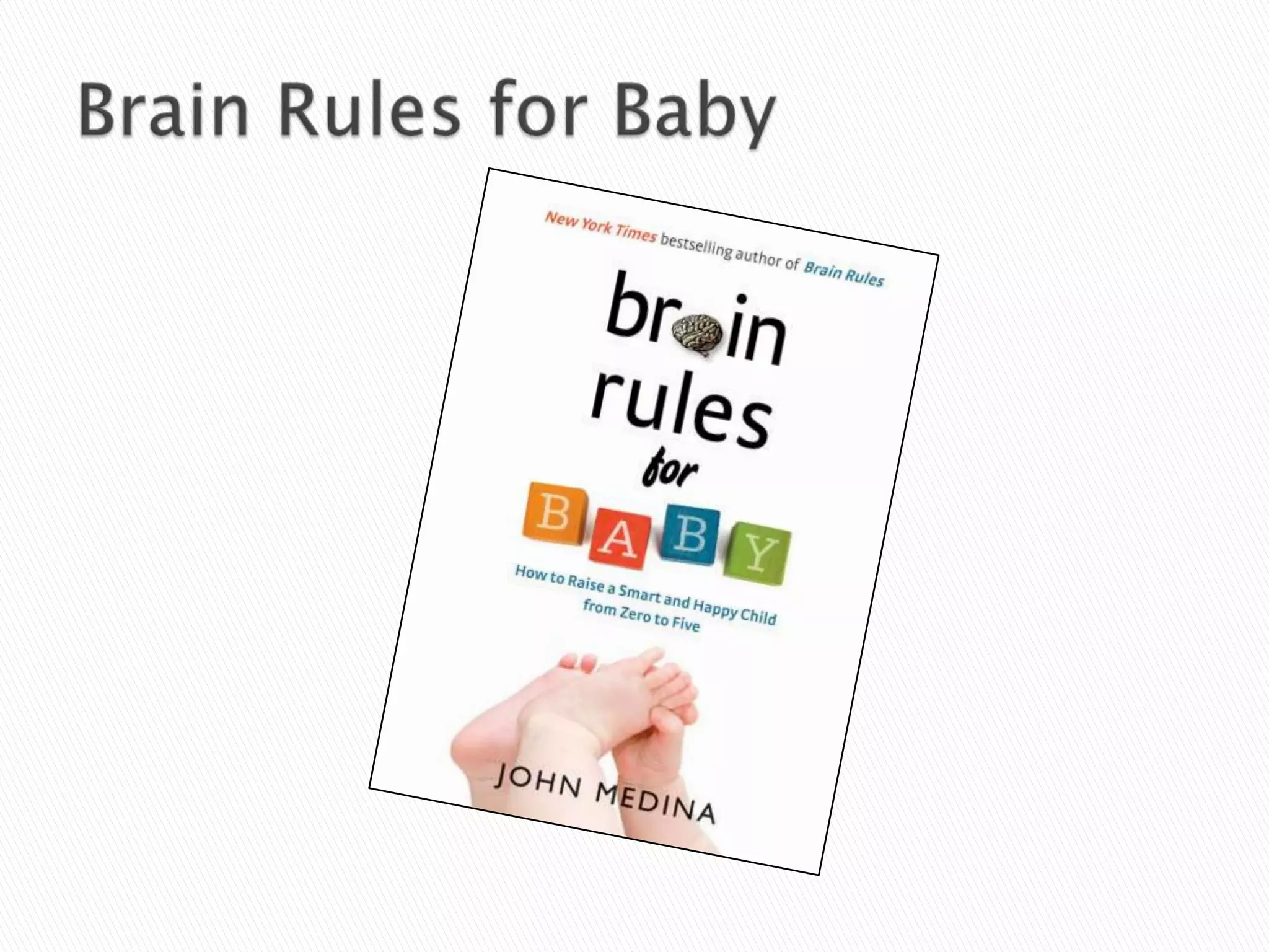 Brain Rules Website http://www.brainrules.net/the-rulesTraversing the Mystery of Memory, by Richard A. Friedman, MDhttp://behaviorhealth.org/traversing_the_mystery_of_memory.htmThe Brainway: http://thebrainway.com/Brain Rules Videos http://www.brainrules.net/brain-rules-videoResources