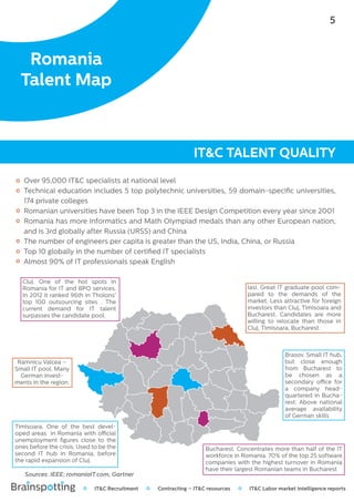 Brainspotting IT talent map romania 2014 | PDF | Programming Languages ...