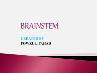 CREATED BY
FOWZUL FAHAD
 