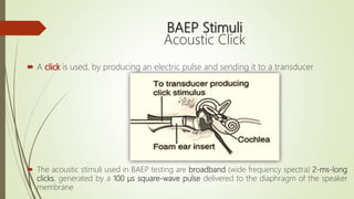 Brainstem Auditory Evoked Potentials | PPTX