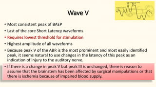 Brainstem Auditory Evoked Potentials Part II | PPTX