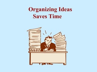 Organizing Ideas
Saves Time
 