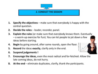 Brainstorming Creative problem solving method | PDF