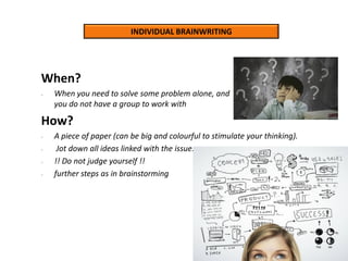 Brainstorming Creative problem solving method | PDF