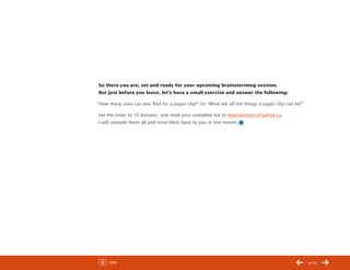 Guide to Effective Brainstorming