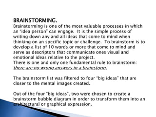 Topic Brain Storm Brainstorming and bubble diagramming | PPTX
