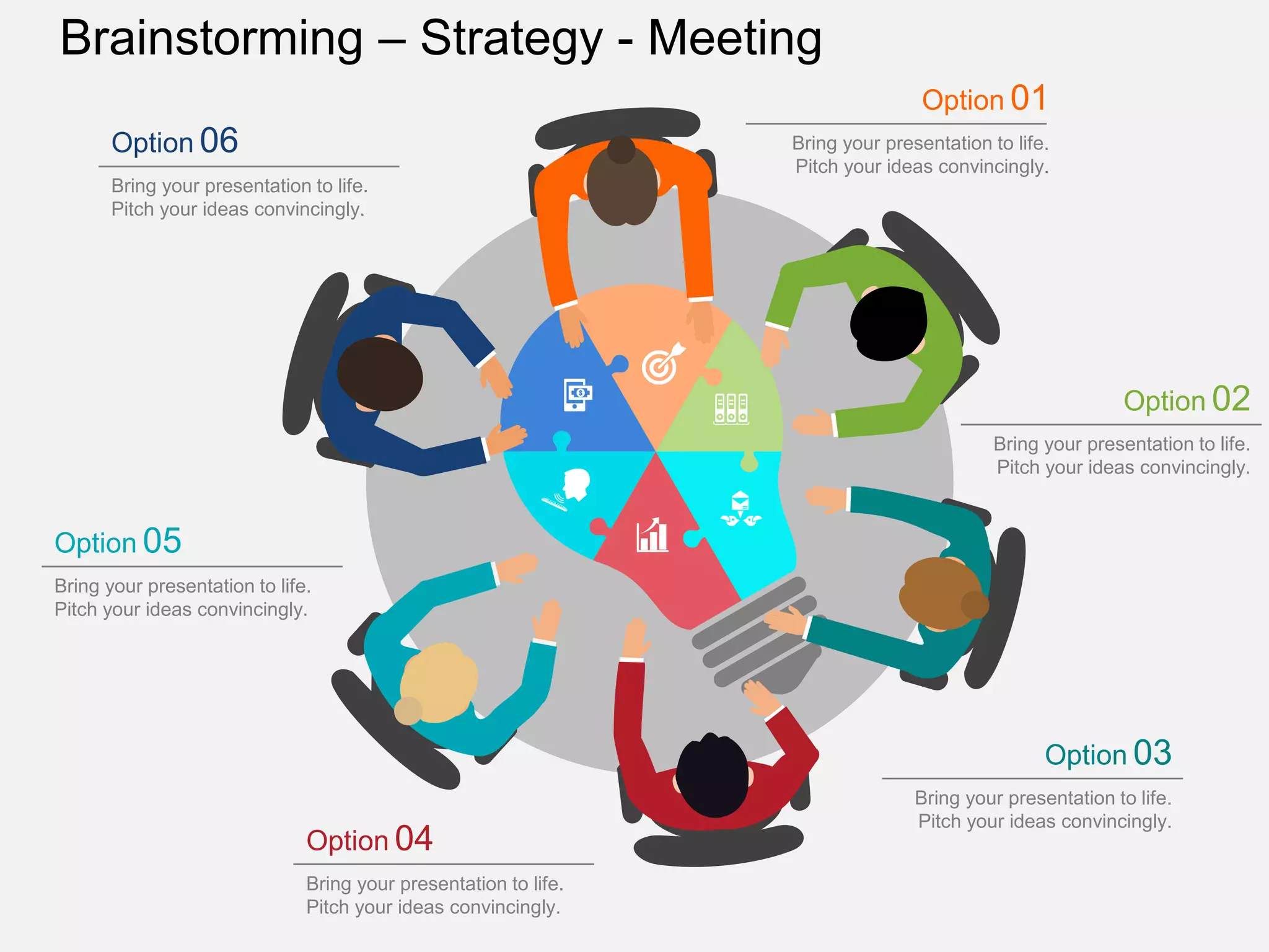 Brainstorming Free PowerPoint Diagram.pptx