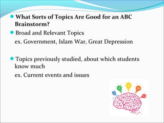 Topic Brain Storm Brainstorming & Note-taking | PPT