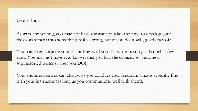 Draft thesis statement examples image