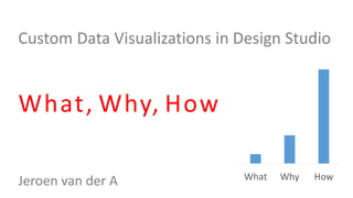Custom Data Visualizations in Design Studio 
What , Why, How 
Jeroen van der A What Why How 
 