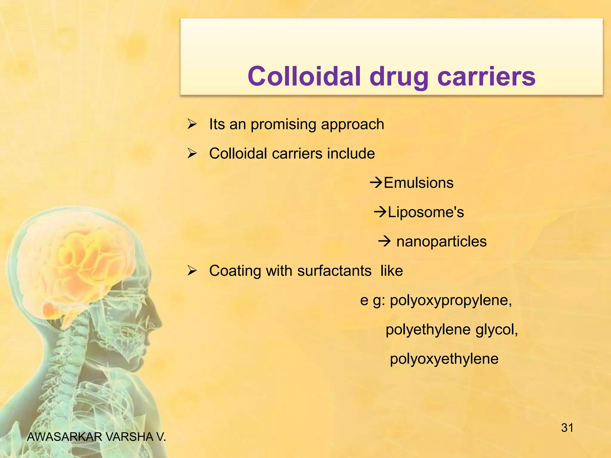 Brain targeted drug delivery system | PPTX