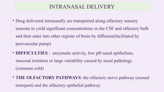 brain specific drug delivery system. M. pharm (2nd sem.) | PPTX