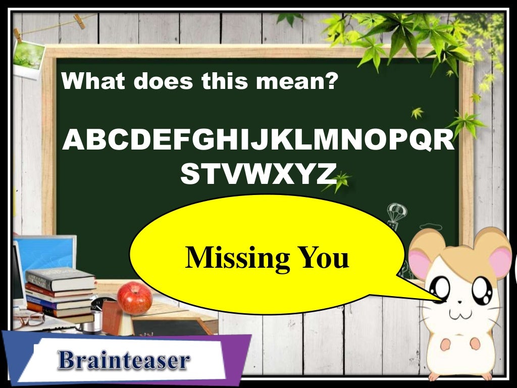Brain teaser ppt