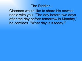 The Tomorrow Riddle Brainteasers | PPT