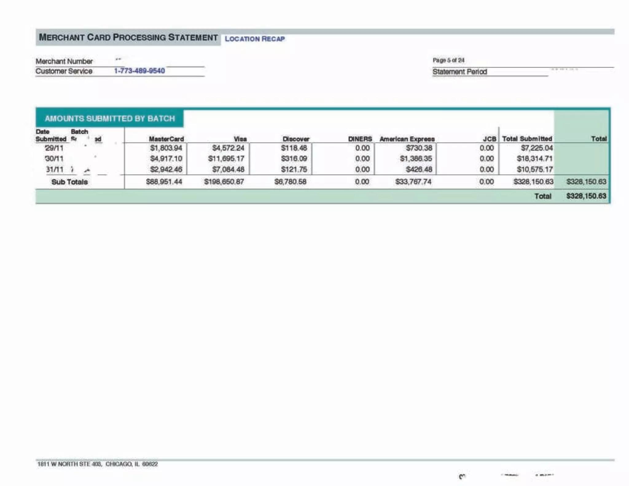Braintree Statement 1