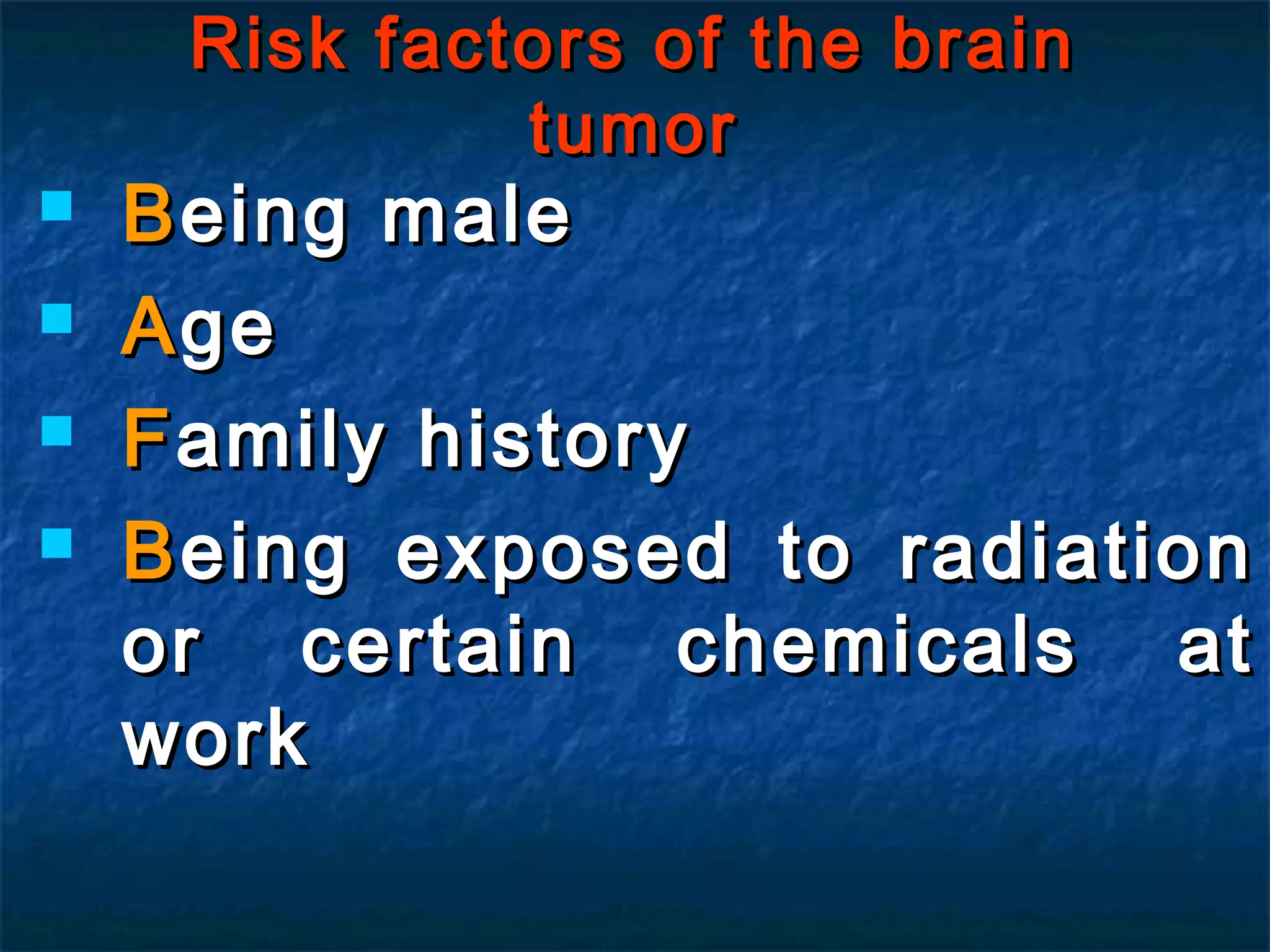 Brain tumor | PPT