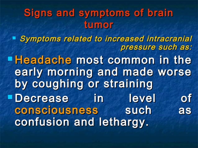 Brain Tumor PPT