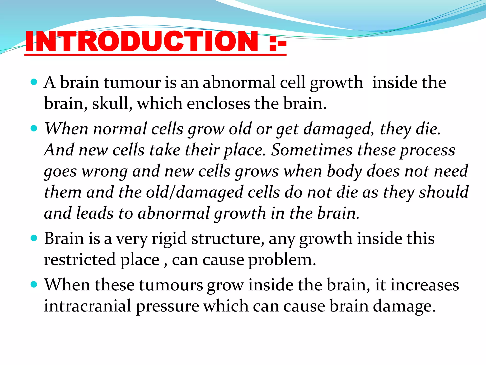 Brain tumor | PPTX
