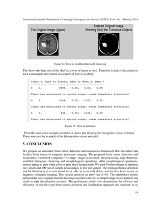 Brain tumor detection and localization in magnetic resonance imaging | PDF