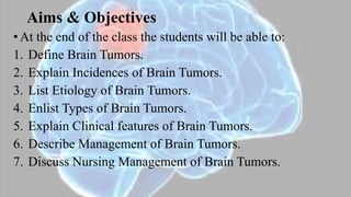 Brain tumors | PPTX