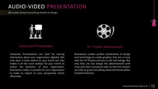 AUDIO-VIDEO PRESENTATION
Corporate Presentation TV- Theater Advertisement
 