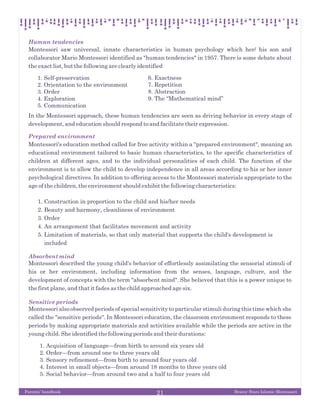 Brainy Stars International Montessori - Parents's Handbook | PDF