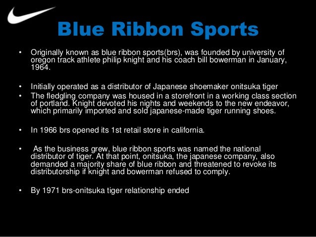 blue ribbon sports 1964