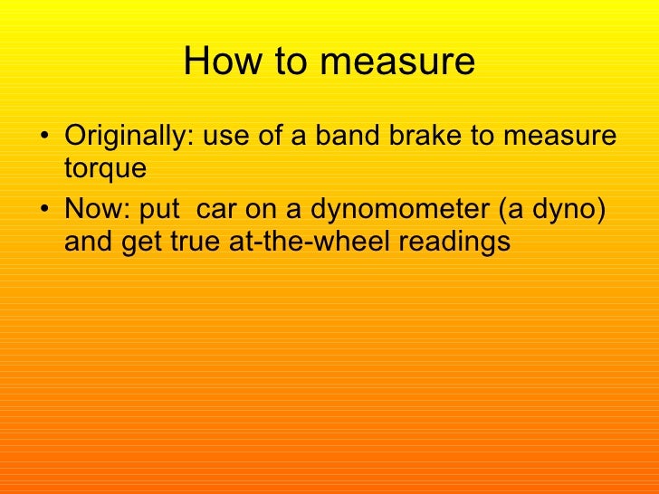 Brake horsepower