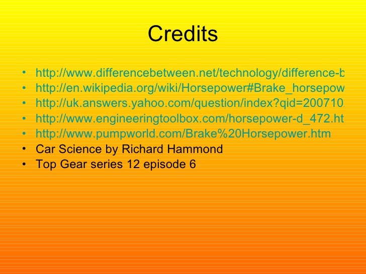 How To Calculate Brake Horsepower Of An Engine Haiper