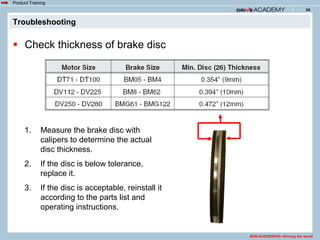 Brake service and maintenance | PDF