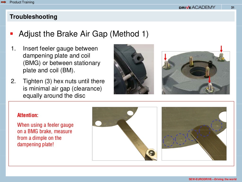Brake service and maintenance