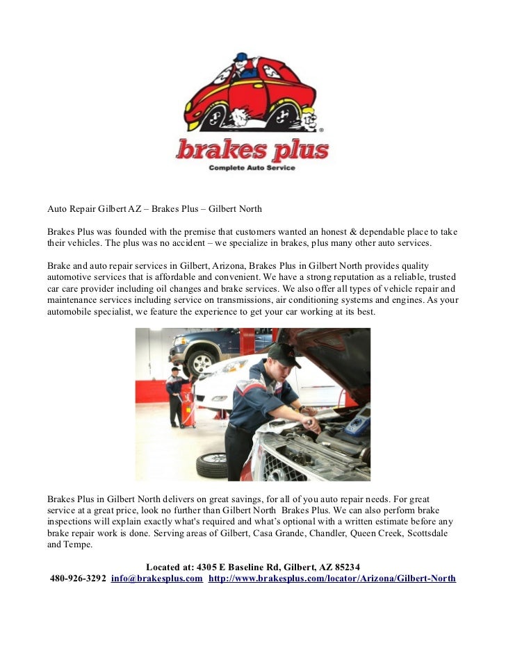 Brakes plus gilbert north