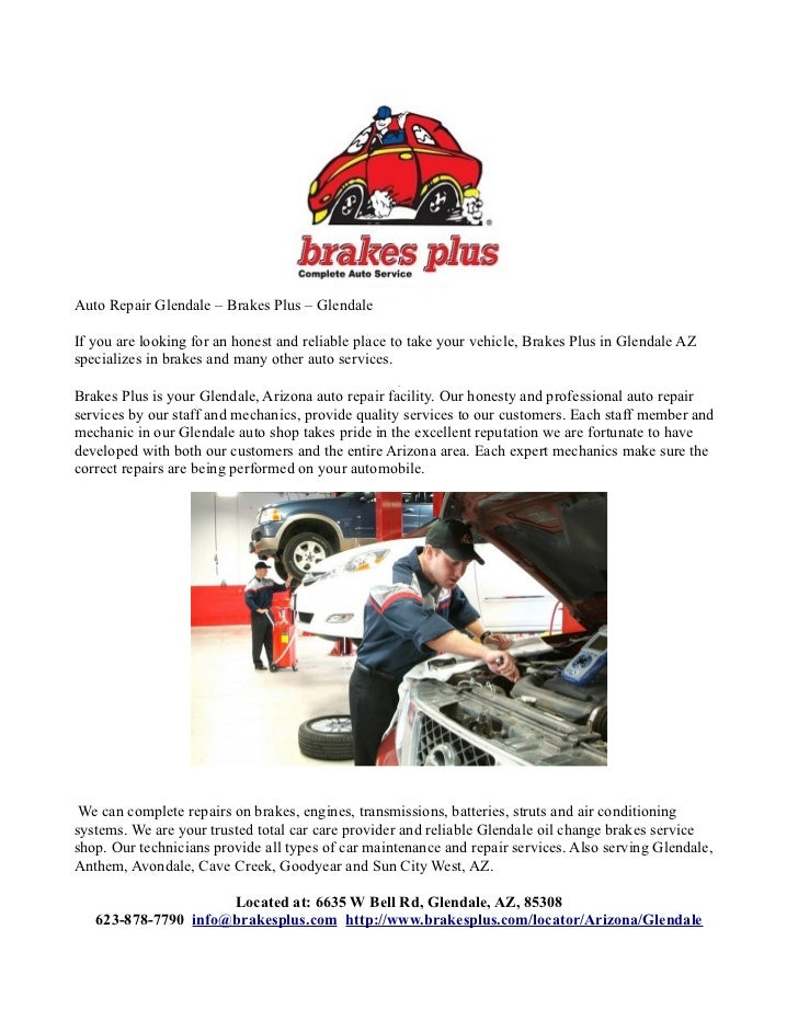 Brakes plus glendale