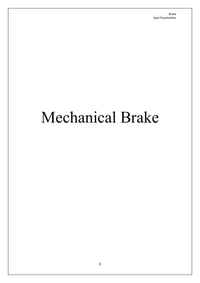 automobile brake system sinhala