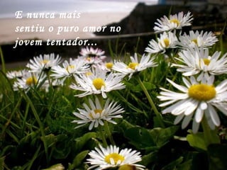 E nunca mais sentiu o puro amor no jovem tentador... 