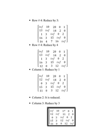  Row # 4: Reduce by 3:
 Row # 4: Reduce by 4
 Column 1: Reduce by 1
 Column 2: It is reduced.
 Column 3: Reduce by 3
 