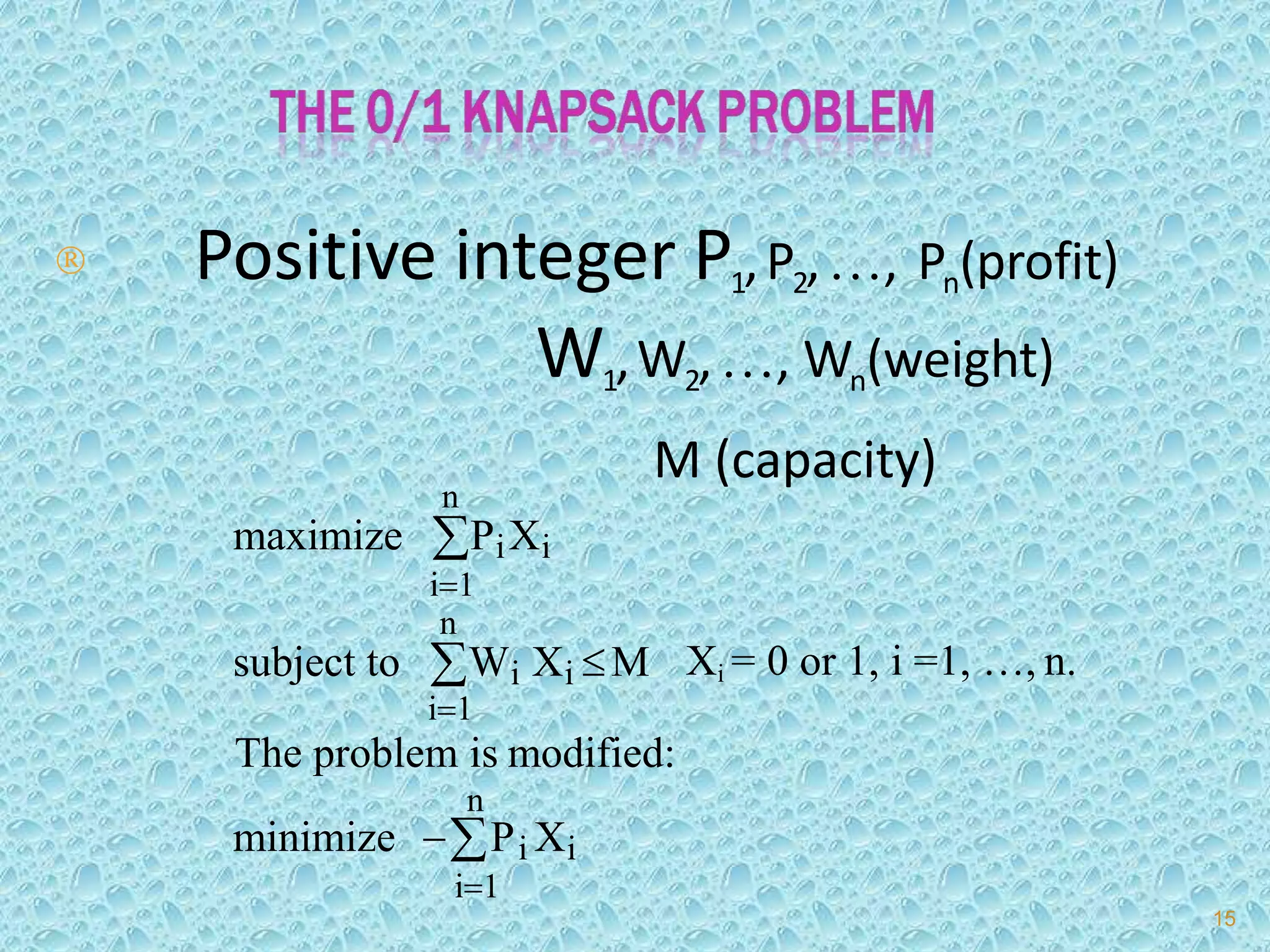 Branch and bound method