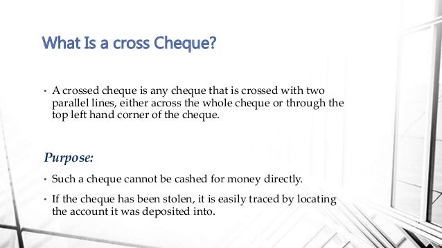 What is endorsement of cheque