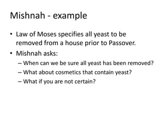 Mishna Example Branches of judaism | PPTX