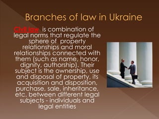 Branches of law and legal institutions | PPT