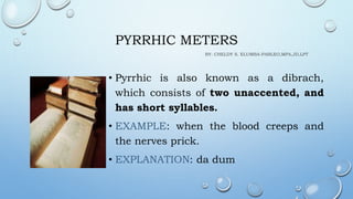 Pyrrhic Example Branches of literature | PPTX