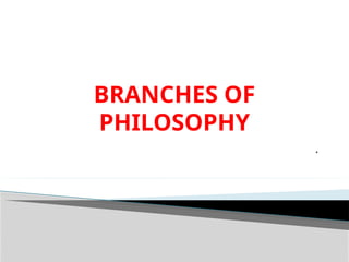 Comprehensive Overview of the Major Branches of Philosophy and Their ...