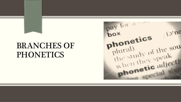 5 branches phonetics of of phonetics Branches 5 branches phonetics of of phonetics Branches