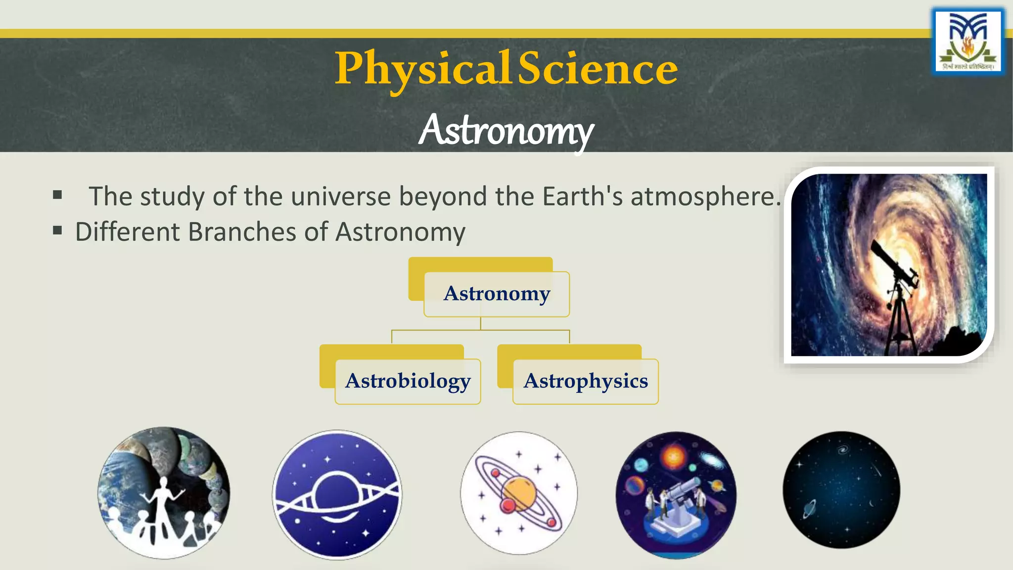 5 branches of astronomy