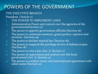 Branches Of The Philippine Government