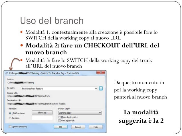 Branching con TortoiseSVN